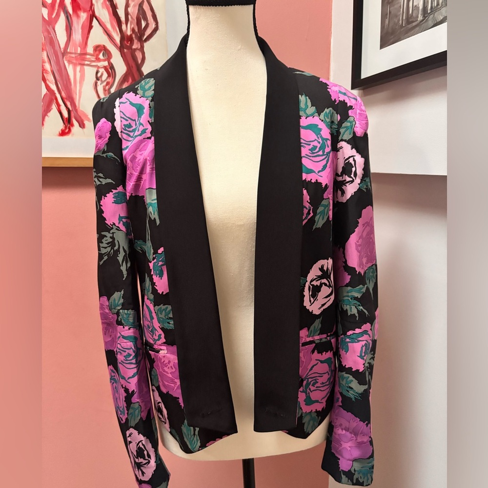 Rebecca Minkoff floral blazer size small